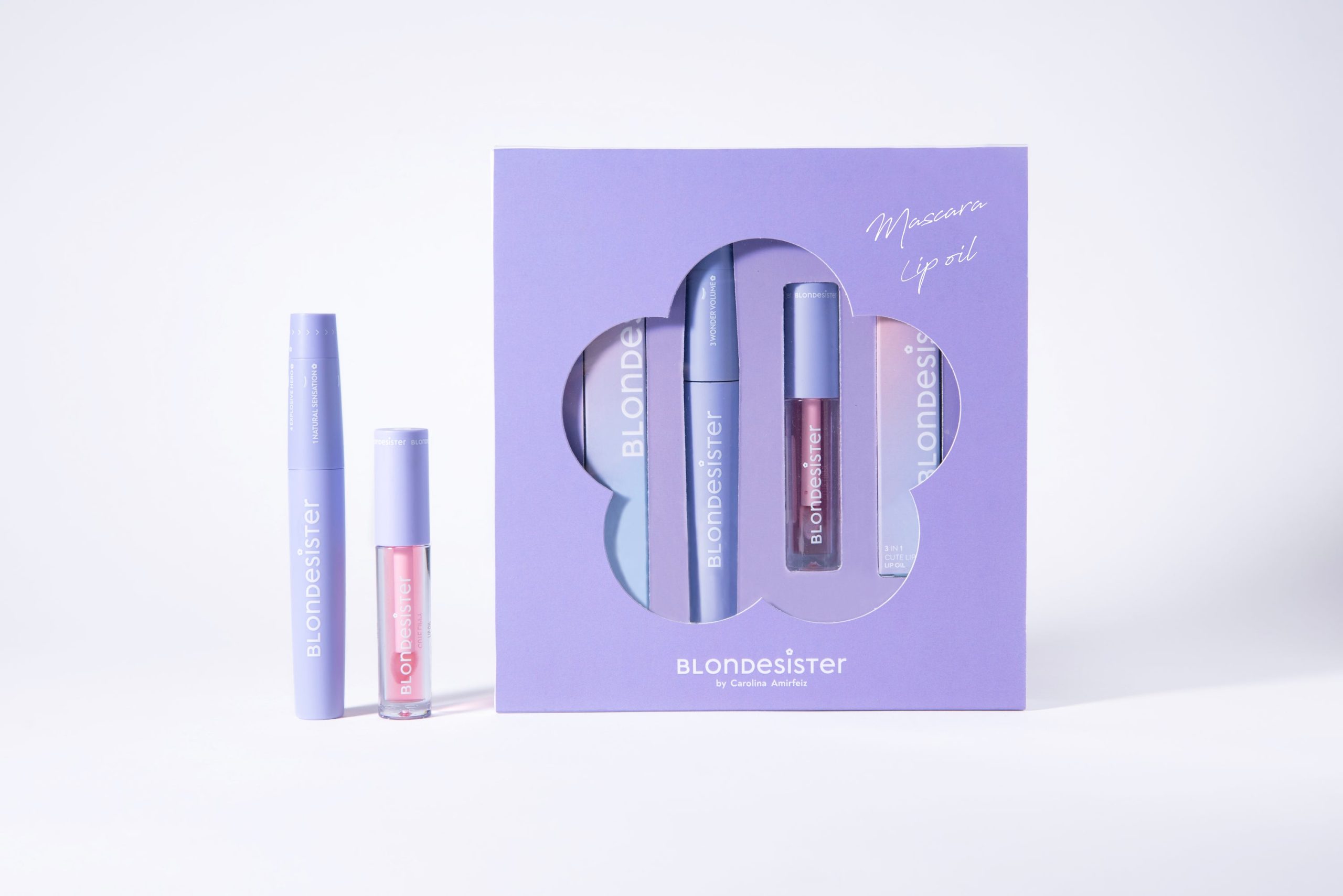 BLONDESISTER Mini Box Essential rinkinys su 4in1 tušu ir lūpų aliejumi